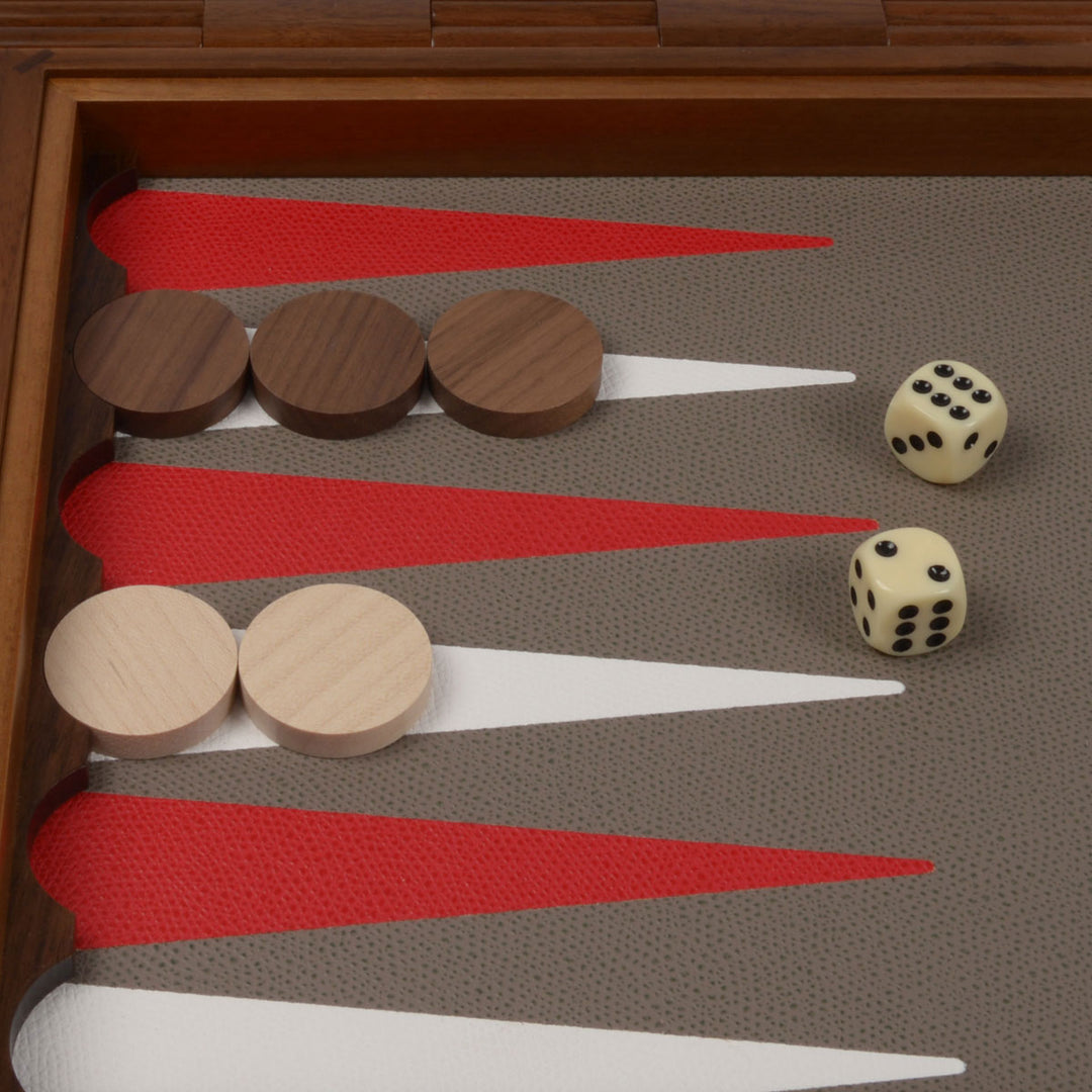 GioBagnara Handgefertigtes Backgammon Spiel Mud