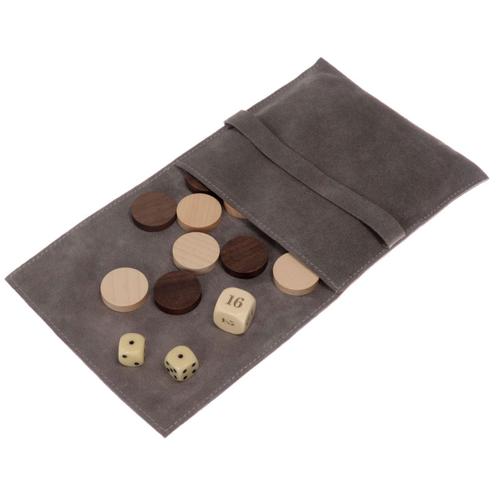 GioBagnara Handgefertigtes Backgammon Spiel Mud