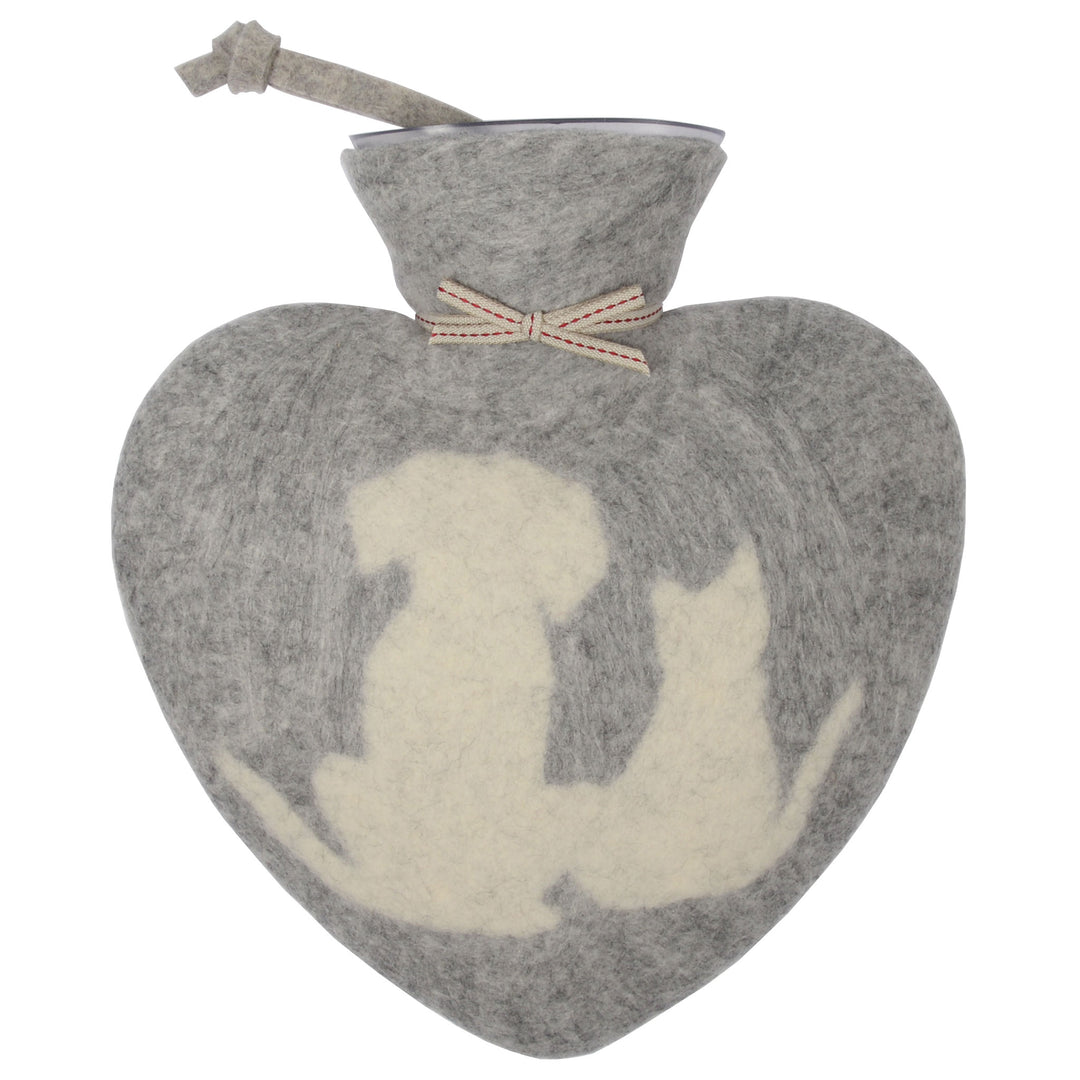 Dorothee Lehnen Herzwärmflasche Friends Grau Meliert
