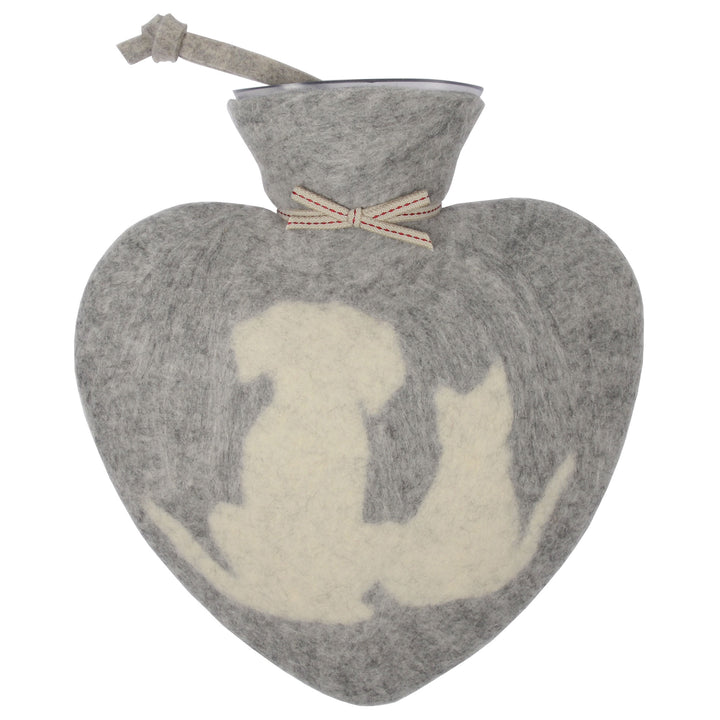 Dorothee Lehnen Herzwärmflasche Friends Grau Meliert