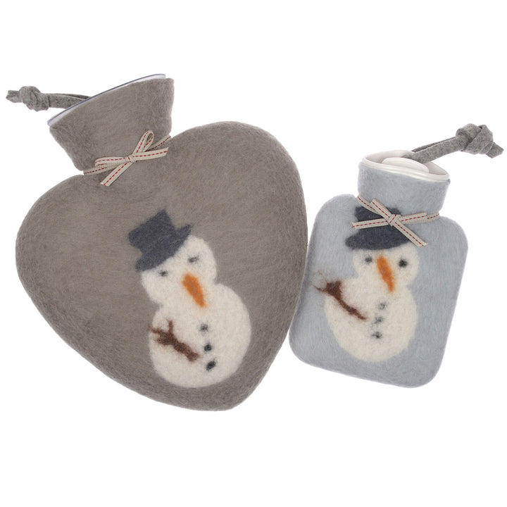 Dorothee Lehnen Herzwärmflasche Schneemann Warm Grey