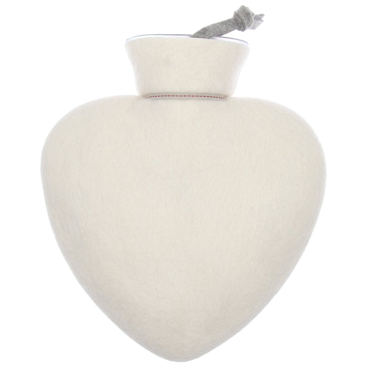 Dorothee Lehnen Herzwärmflasche Weiß Herzmotiv Dusty Rose