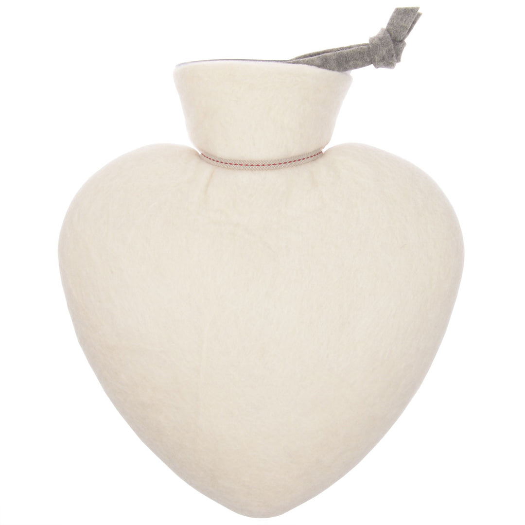 Dorothee Lehnen Herzwärmflasche Weiß Mausmotiv Beige