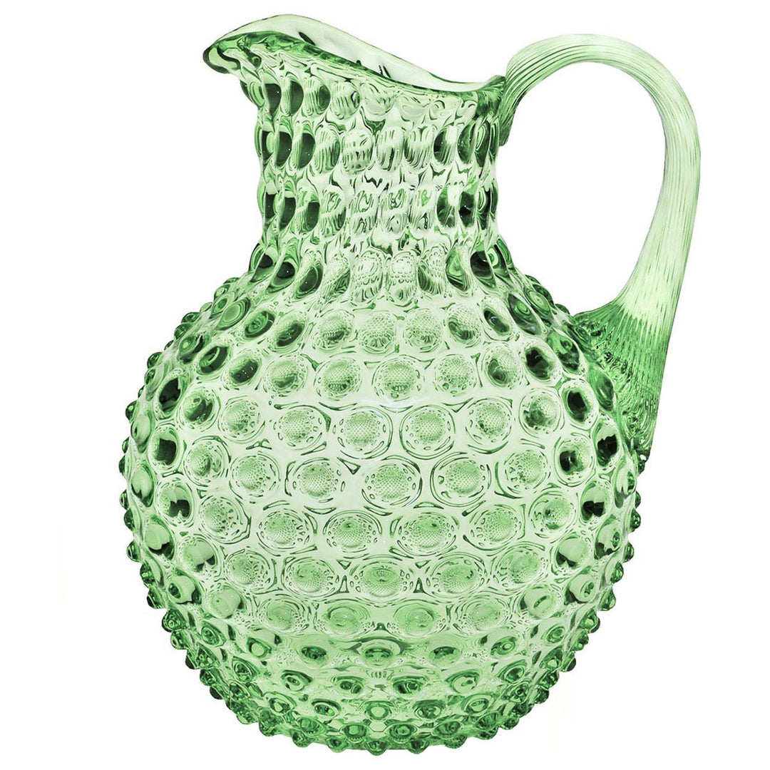 KLIMCHI Hobnail Glaskrug Kristall 2 Liter Hellgrün