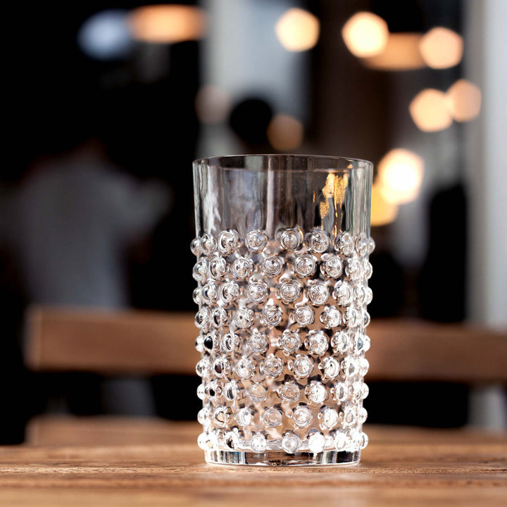 KLIMCHI Hobnail Wasserglas Kristall 2er Set Klar