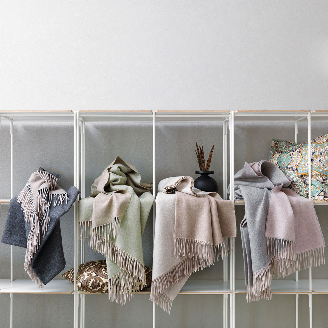 Eagle Products Kaschmirdecke Alassio Grau/Rosa