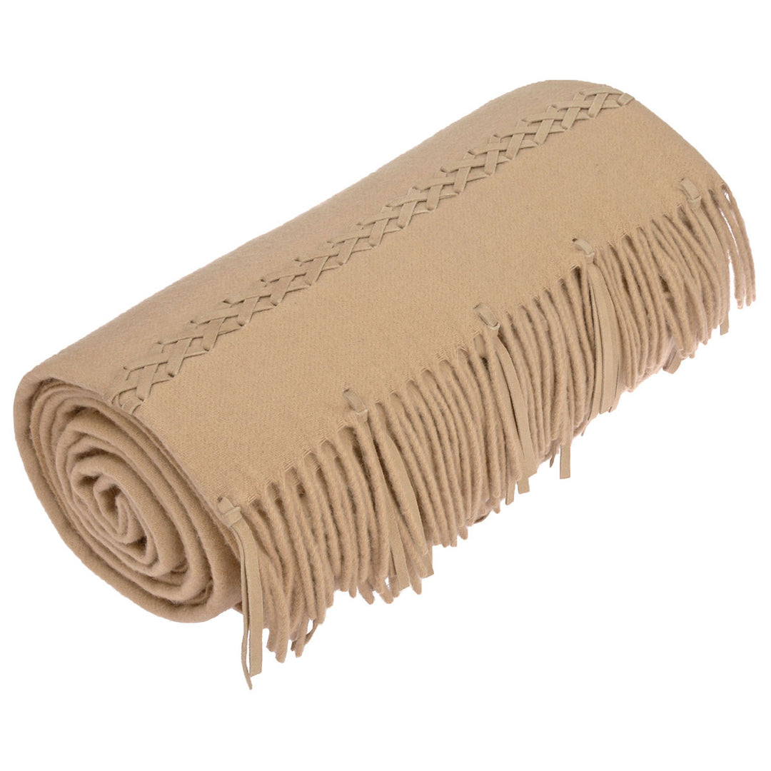 Katrin Leuze Kaschmirdecke mit Ziegenvelours