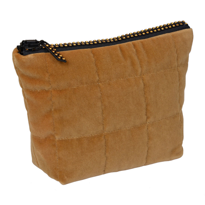 Katrin Leuze Kosmetiktasche Camel mit Strass