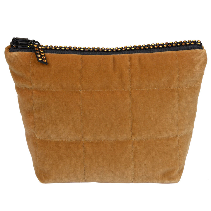 Katrin Leuze Kosmetiktasche Camel mit Strass