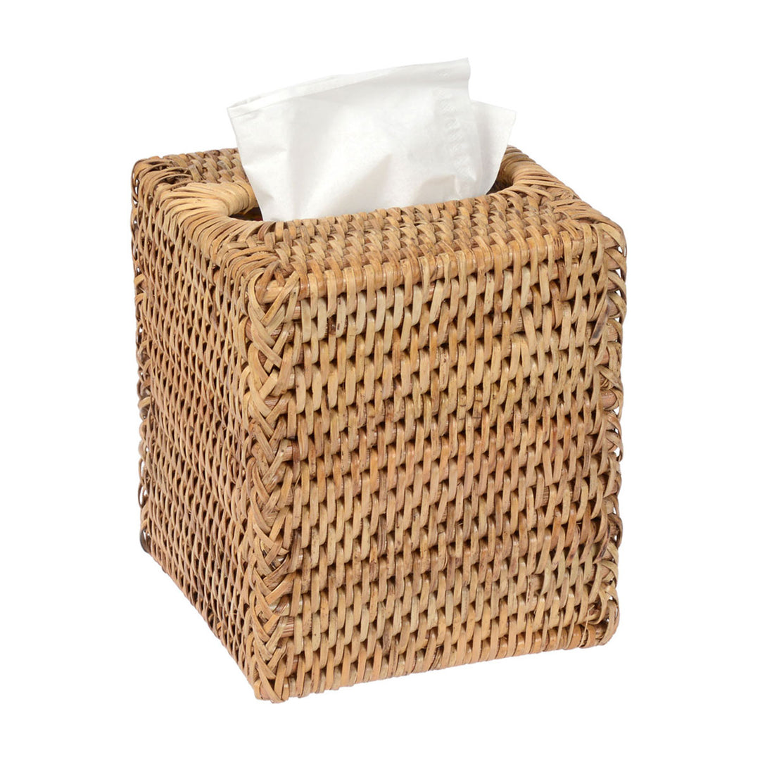 Fiolini Kosmetiktuchbox Quadratisch Rattan Natur