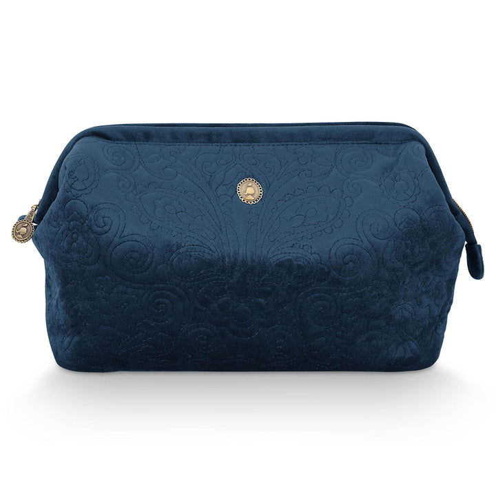 Pip Studio Kulturtasche Quiltey Days Velvet Blau XL