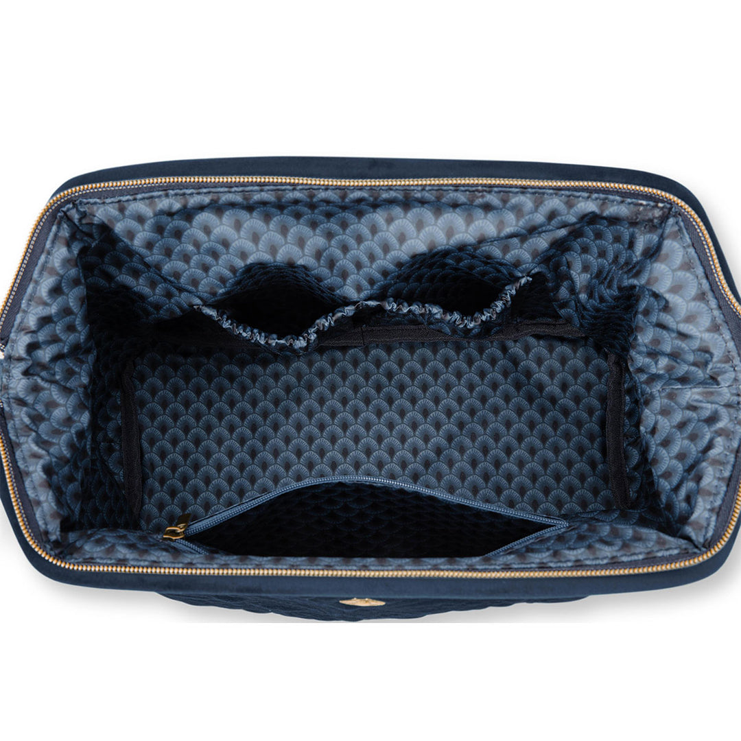 Pip Studio Kulturtasche Quiltey Days Velvet Blau XL