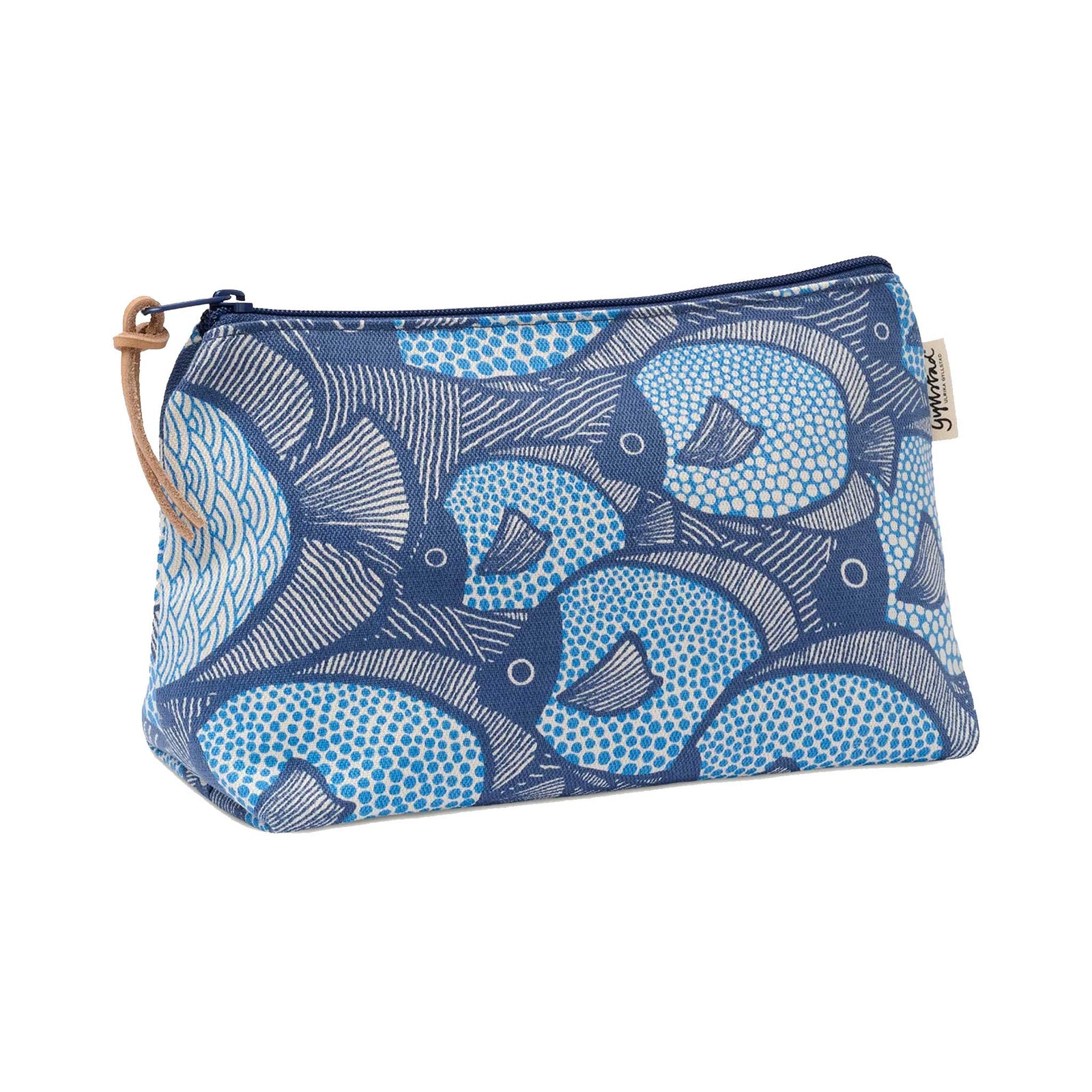 Gyllstad Kosmetiktasche Fiskar L Blau aus Bio-Baumwolle