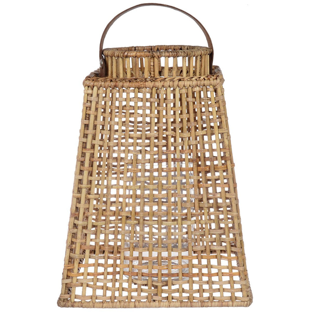 Fiolini Rattan Laterne Soho Eckig Natur