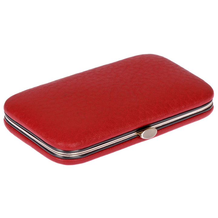 F. Hammann Maniküre Set Kalbsleder Rot