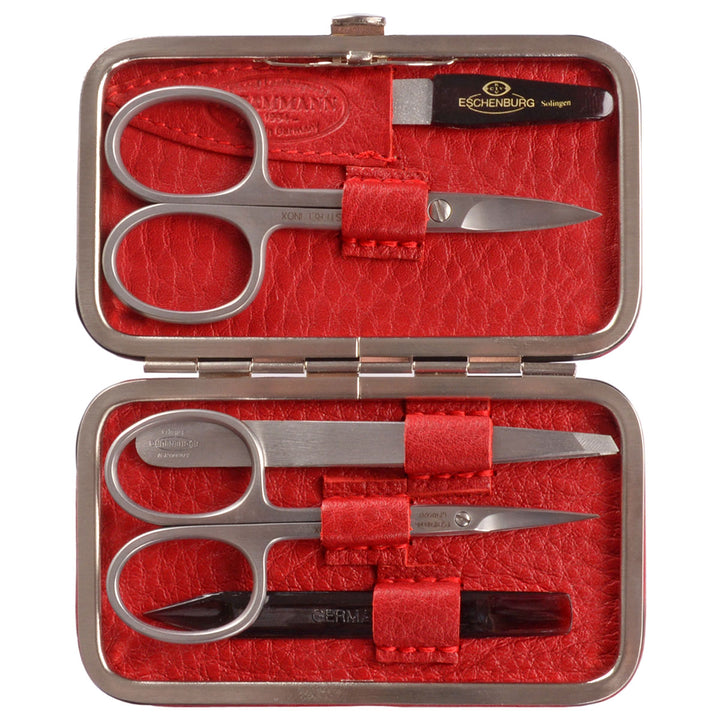 F. Hammann Maniküre Set Kalbsleder Rot