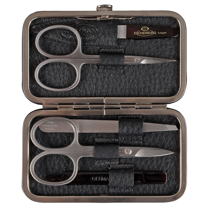 F. Hammann Maniküre Set Kalbsleder Schwarz