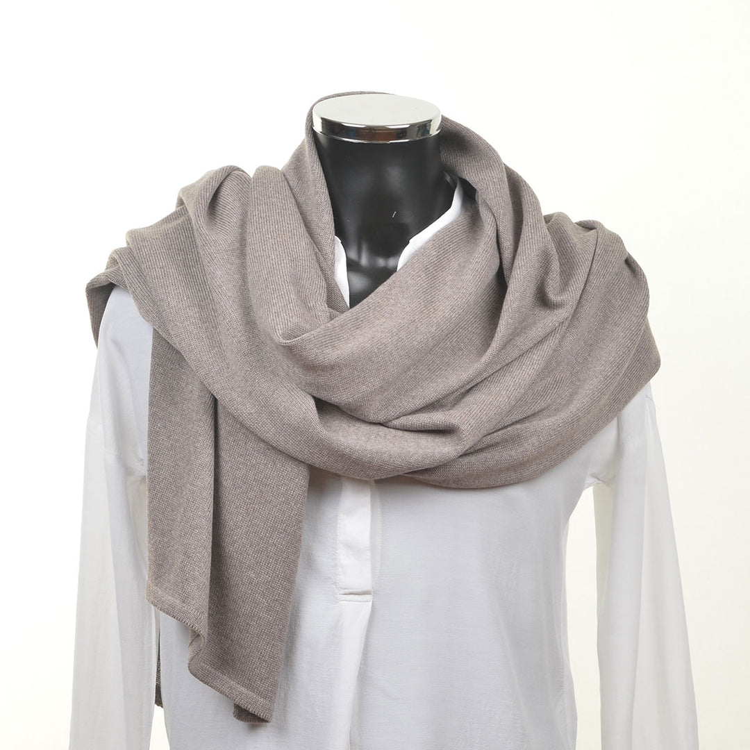 Lenz & Leif Merino Schal Beige