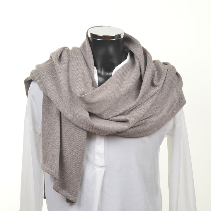 Lenz & Leif Merino Schal Beige