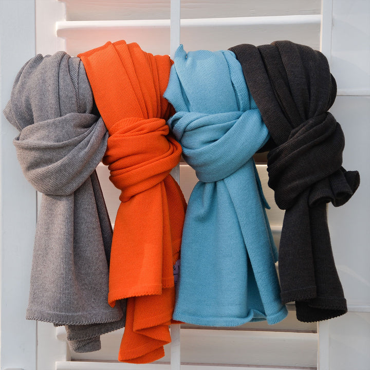 Lenz & Leif Merino Schal Beige