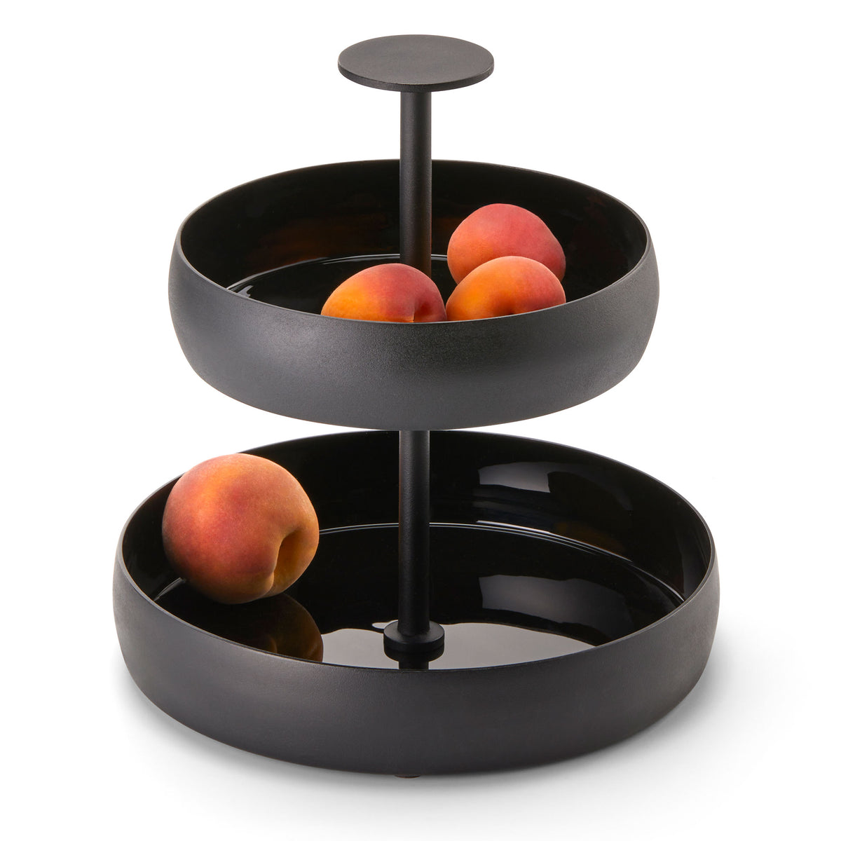 Philippi Etagere Negretto S Zweistöckig Aluminium schwarz