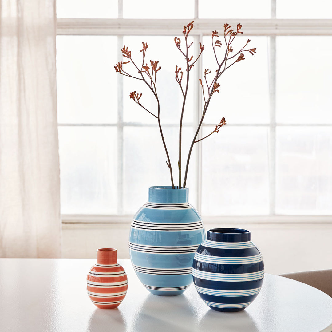 Kähler Design Omaggio Nuovo Vase Mittelblau 30cm