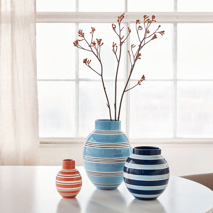 Kähler Design Omaggio Nuovo Vase Mittelblau 30cm