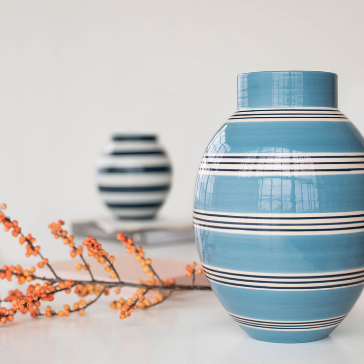 Kähler Design Omaggio Nuovo Vase Mittelblau 30cm
