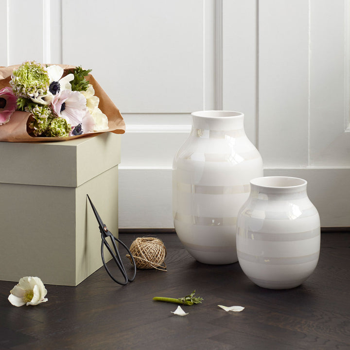 Kähler Design Omaggio Vase Perlmutt 20cm