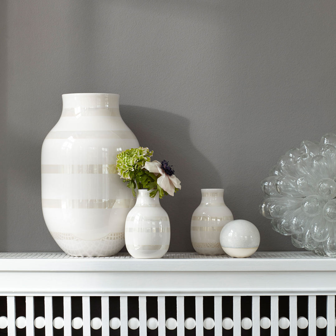 Kähler Design Omaggio Vase Perlmutt 20cm