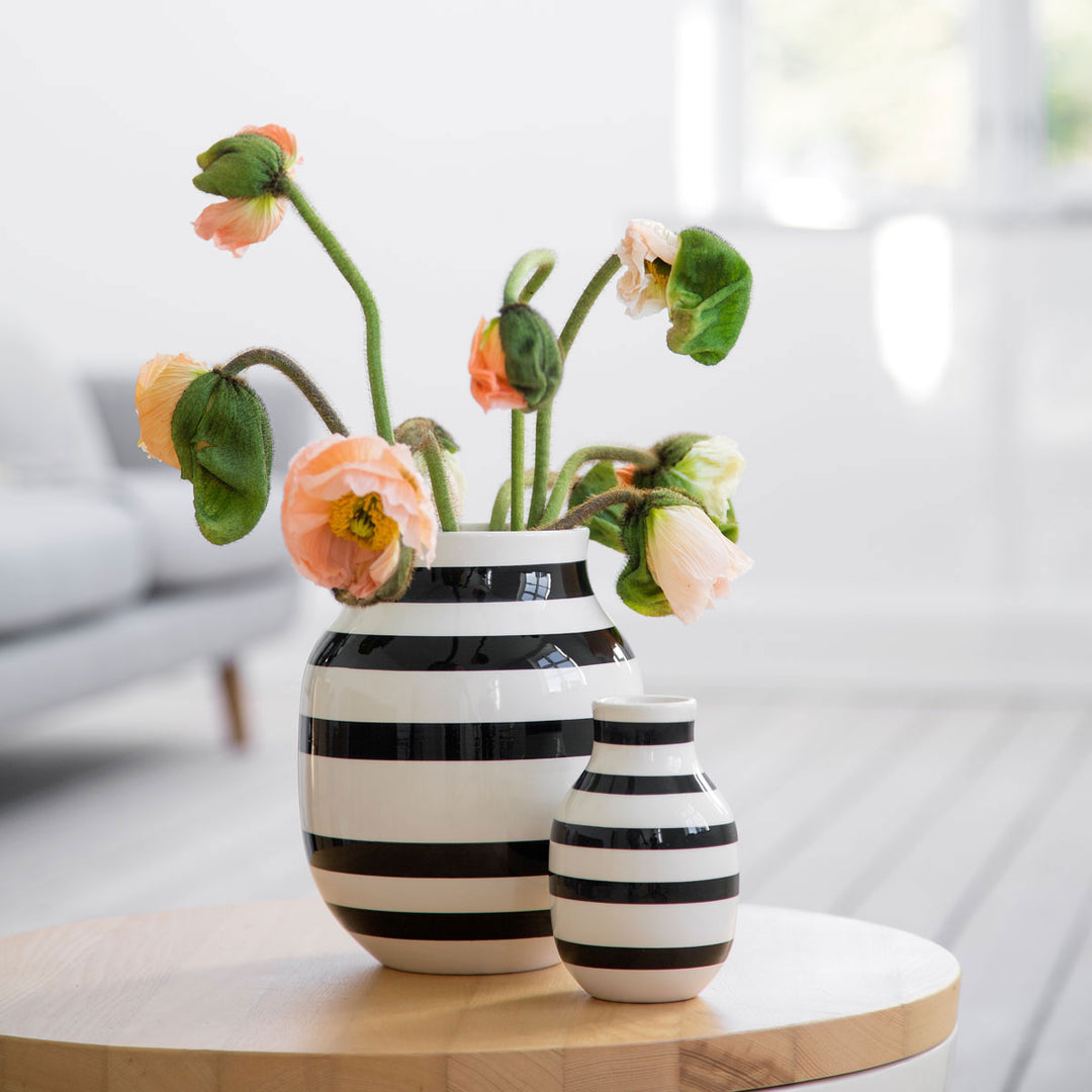 Kähler Design Omaggio Vase Schwarz 20cm