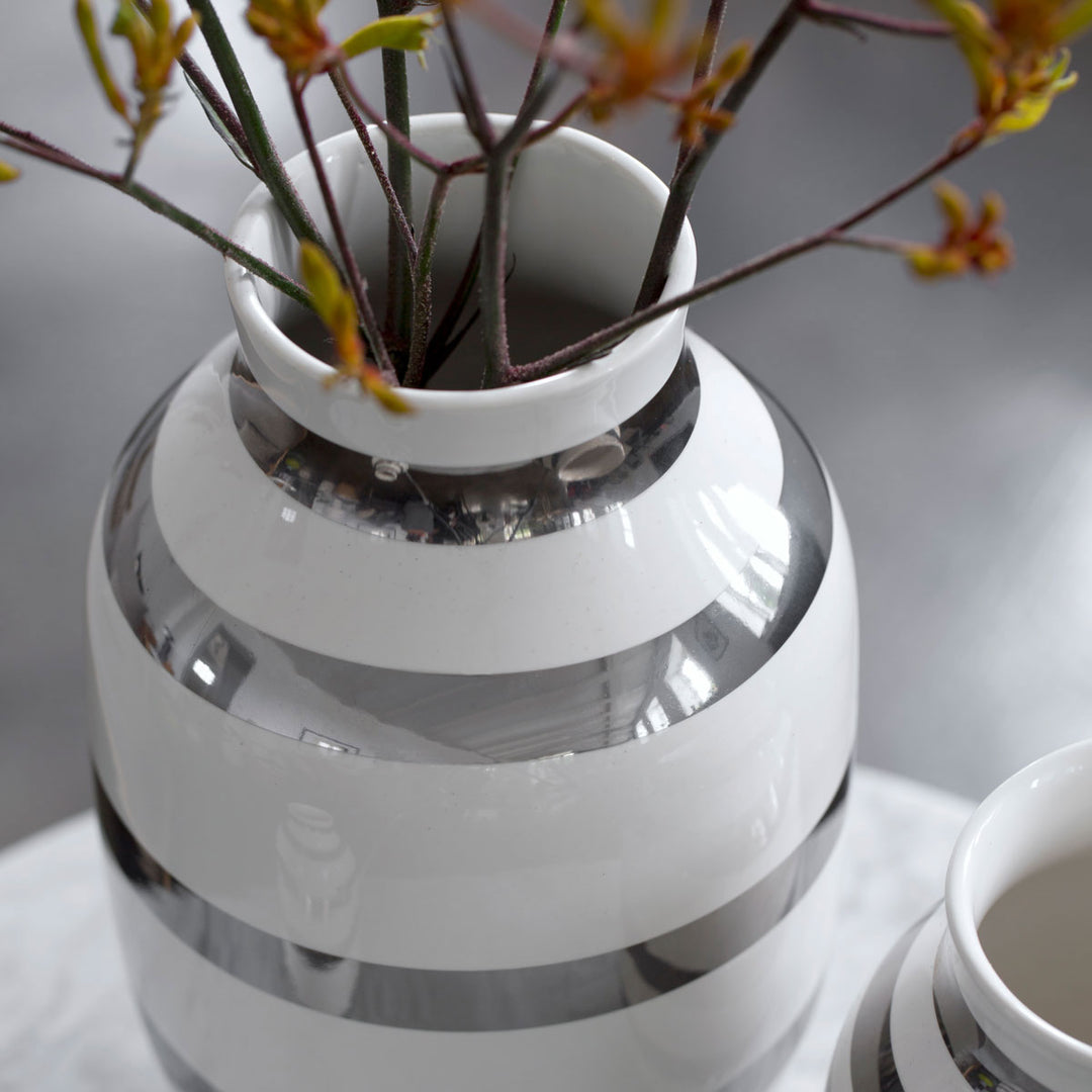 Kähler Design Omaggio Vase Silber 20cm