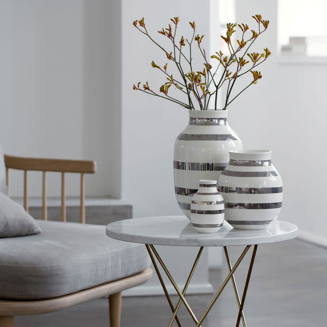 Kähler Design Omaggio Vase Schwarz 31 cm