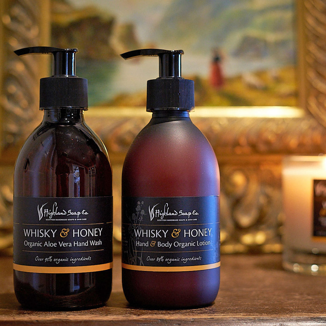 The Highland Soap Organic Hand & Bodylotion Whisky & Honey 300 ml