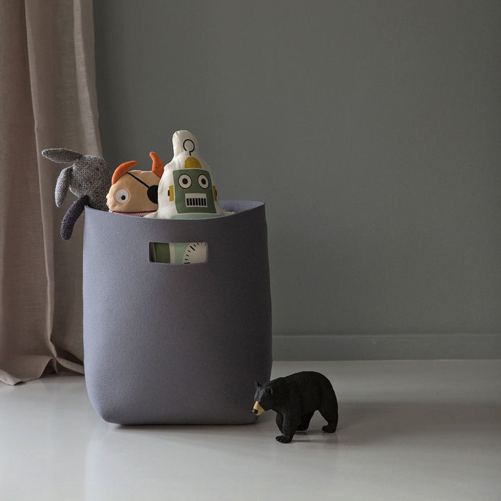 Hey-Sign Papierkorb Filz Aqua