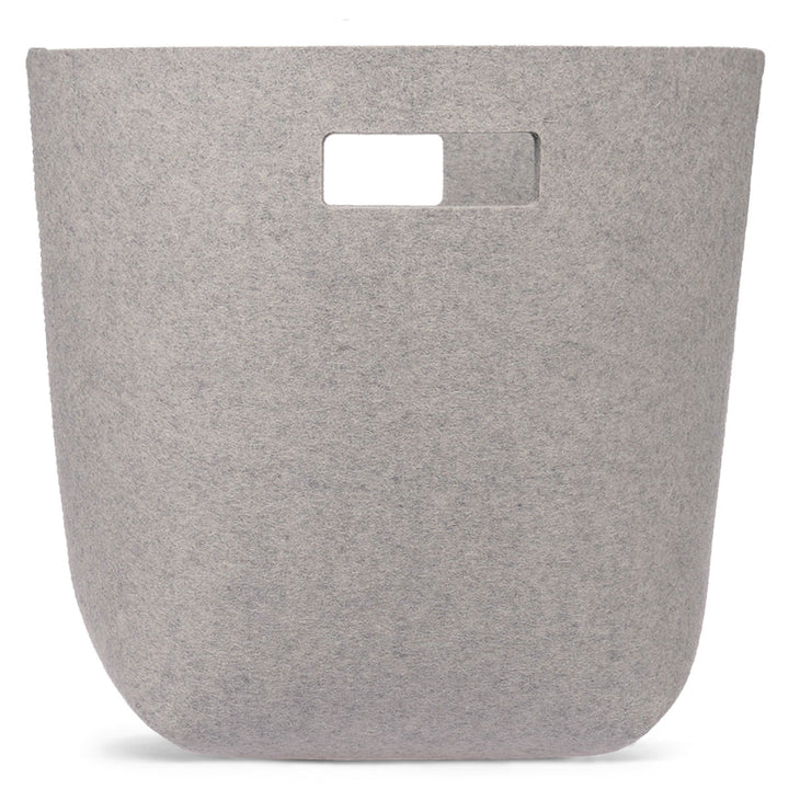 Hey-Sign Papierkorb Filz Hellgrau Meliert