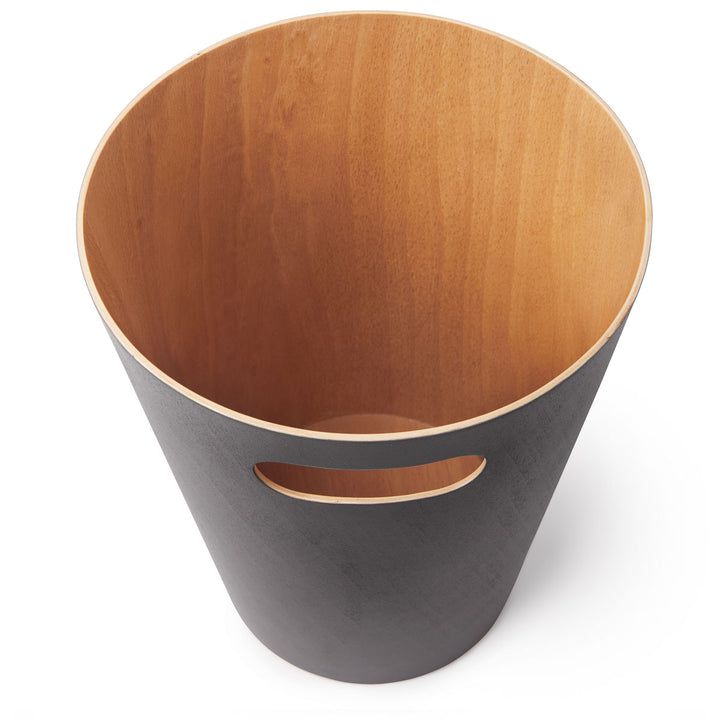 Umbra Papierkorb Woodrow Charcoal