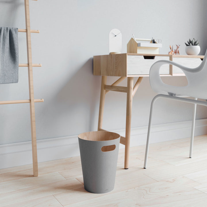 Umbra Papierkorb Woodrow Grau