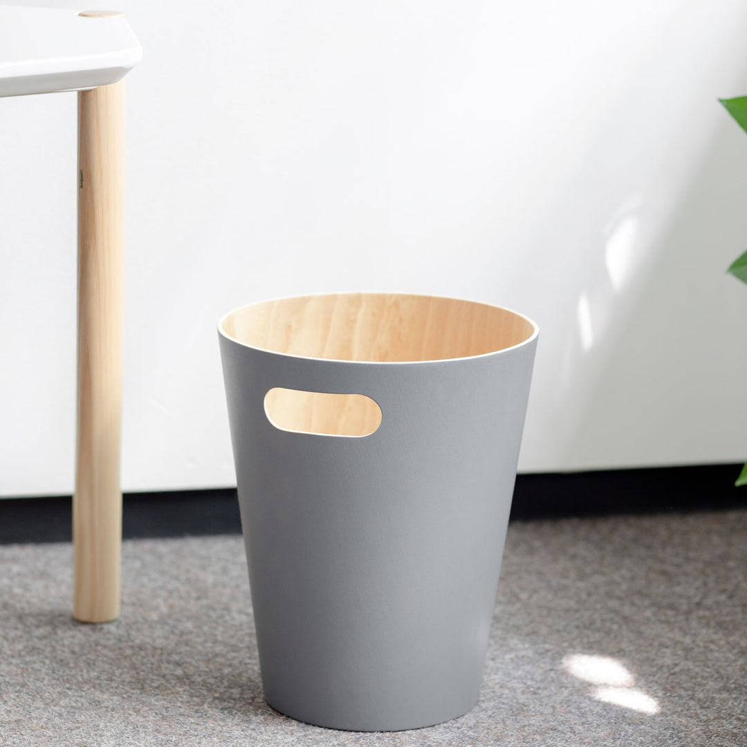 Umbra Papierkorb Woodrow Grau