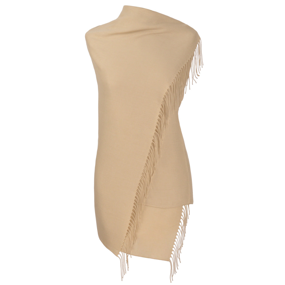 fiolini Pashmina Schal – 80 × 200 cm beige