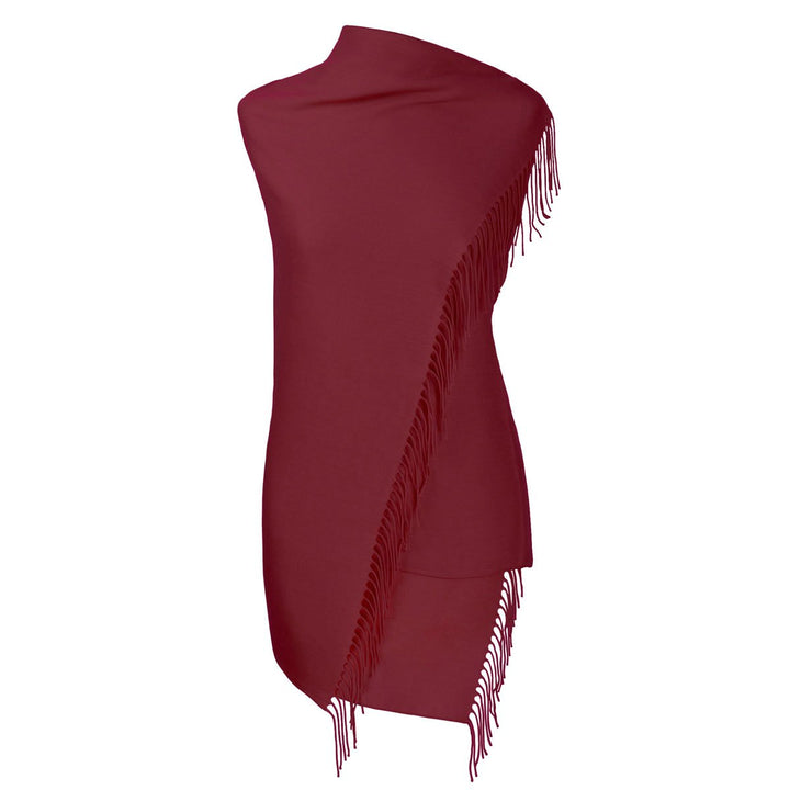 fiolini Pashmina Schal – 80 × 200 cm bordeaux
