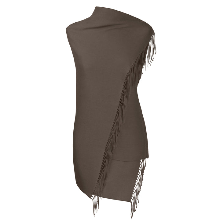fiolini Pashmina Schal 80 × 200 cm braun