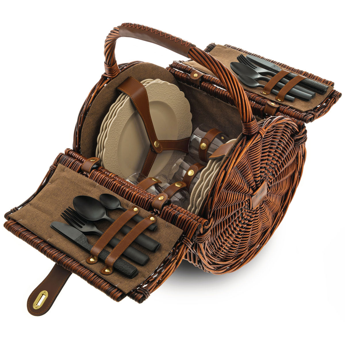 Alessi Picknick-Set Dressed En Plein Air für 4 Personen offen