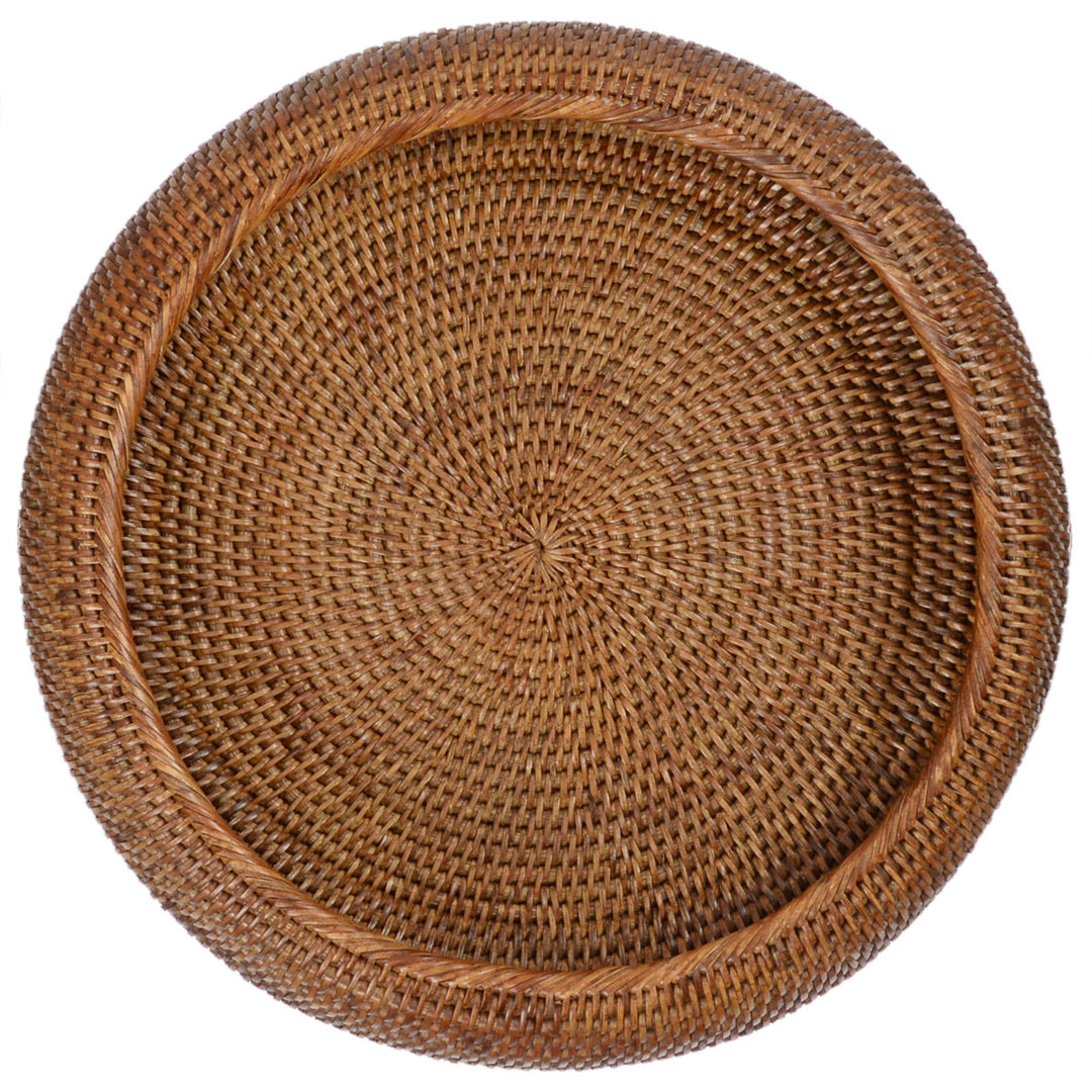 Fiolini Rattan Schale Ø42cm Antique Brown