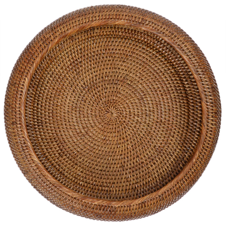 Fiolini Rattan Schale Ø42cm Antique Brown