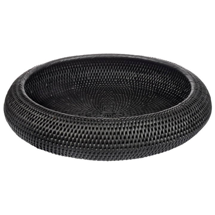 Fiolini Rattan Schale Ø42cm Schwarz