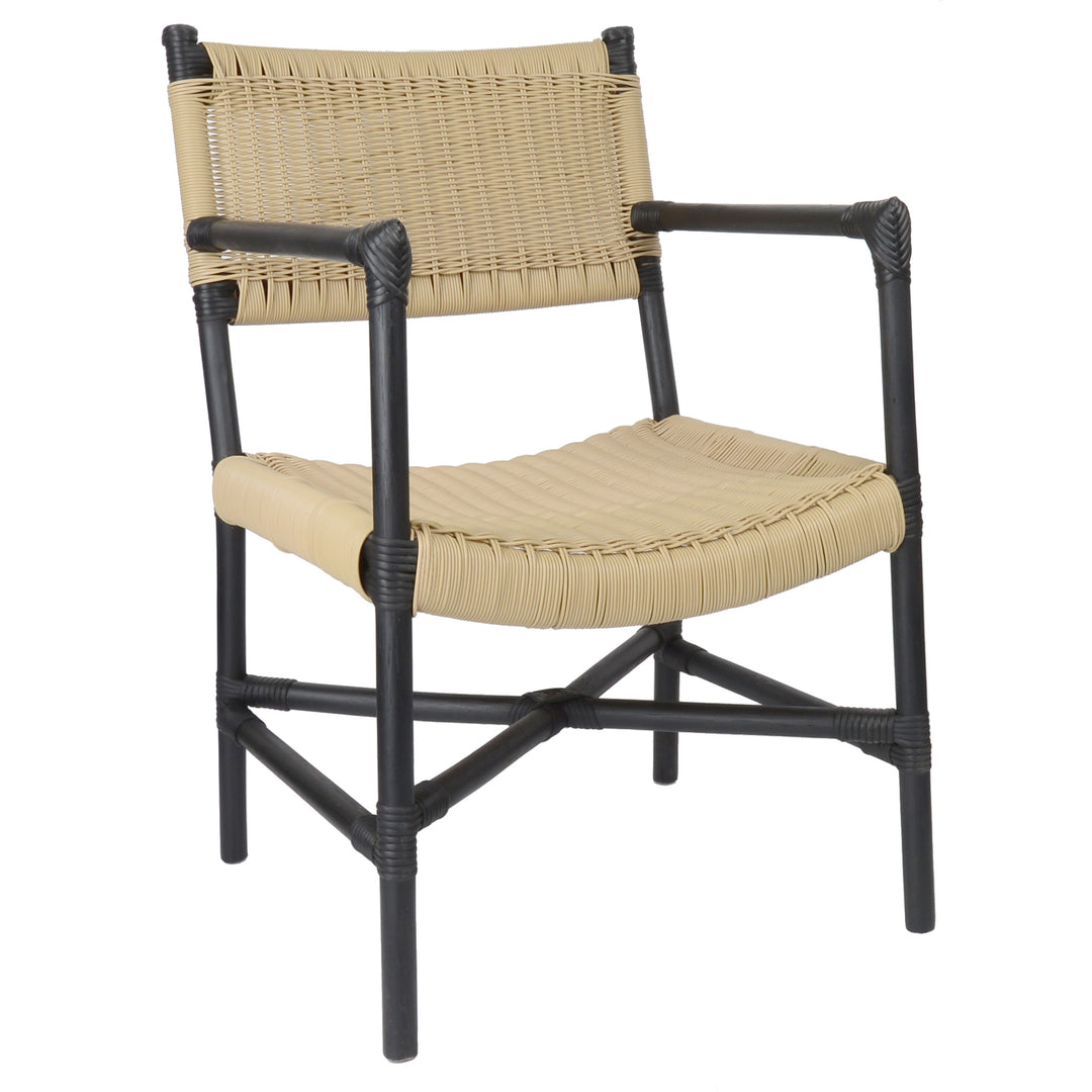 fiolini Safari-Stuhl mit Polyrattan-Geflecht