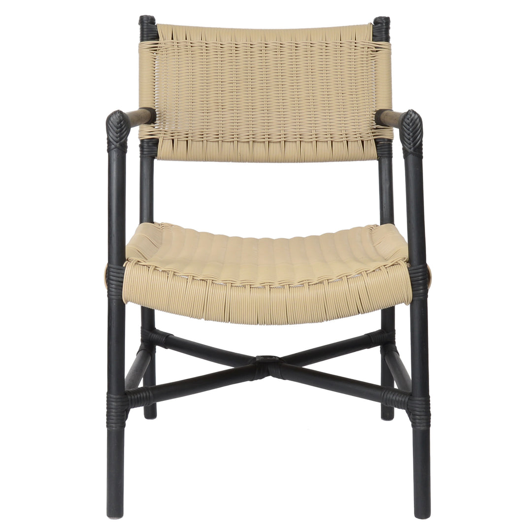 fiolini Safari-Stuhl mit Polyrattan-Geflecht für In- und Outdoor