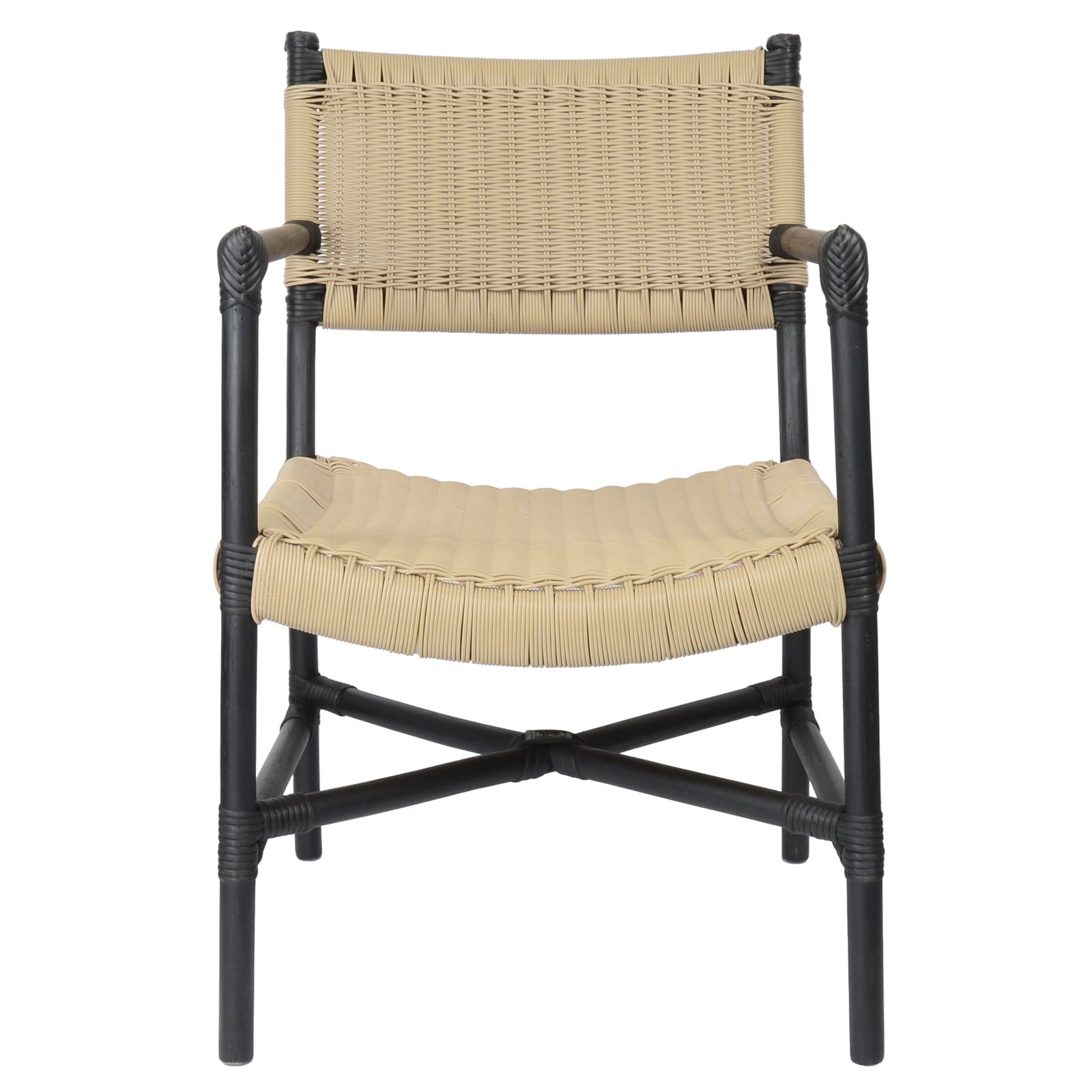 fiolini Safari-Stuhl mit Polyrattan-Geflecht für In- und Outdoor