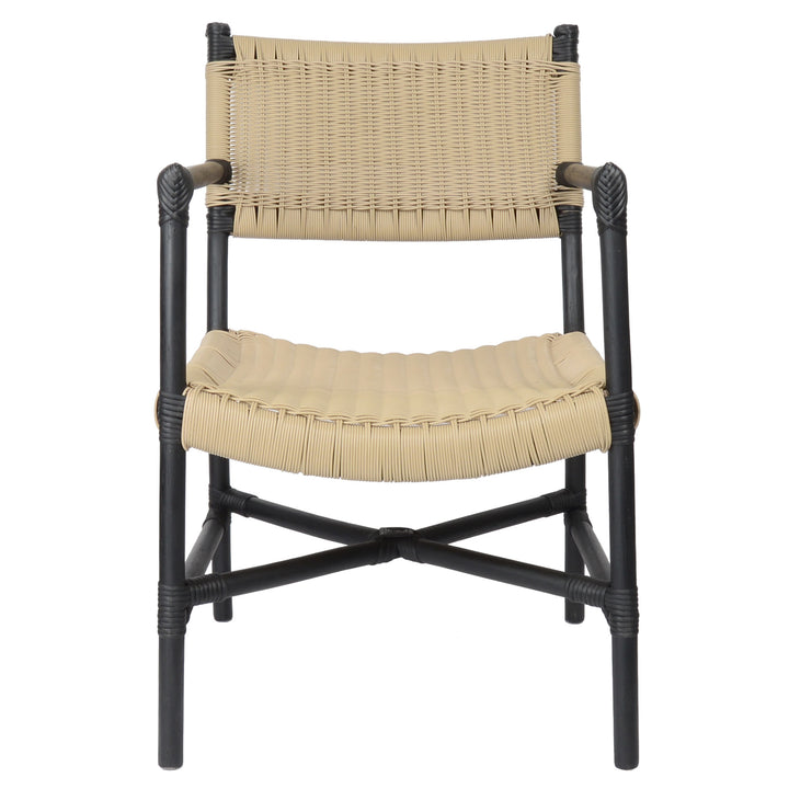fiolini Safari-Stuhl mit Polyrattan-Geflecht für In- und Outdoor